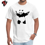 Men 2022 Tshirt Banksy Panda Guns Crewneck T-shirts