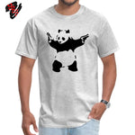 Men 2022 Tshirt Banksy Panda Guns Crewneck T-shirts