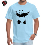 Men 2022 Tshirt Banksy Panda Guns Crewneck T-shirts