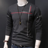 2022 Autumn Thickened Bottoming Tshirt Men's Long