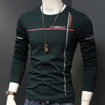 2022 Autumn Thickened Bottoming Tshirt Men's Long