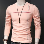 2022 Autumn Thickened Bottoming Tshirt Men's Long