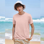 SEMIR 2022 summer cotton T shirts men 2021 simple o neck stretch