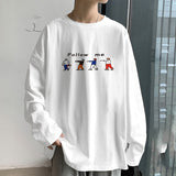 Men 2022 Long Sleeve T-shirts Printed O-neck Simple