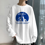 Men 2022 Long Sleeve T-shirts Printed O-neck Simple