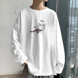 Men 2022 Long Sleeve T-shirts Printed O-neck Simple