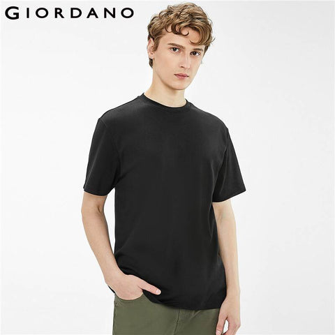 Giordano 2022 Men Tshirts Simple Plain Crewneck Short Sleeve