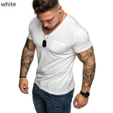 summer cotton 2022 T shirts men 2021 simple o neck stretch