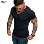 summer cotton 2022 T shirts men 2021 simple o neck stretch