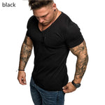 summer cotton 2022 T shirts men 2021 simple o neck stretch