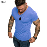 summer cotton 2022 T shirts men 2021 simple o neck stretch