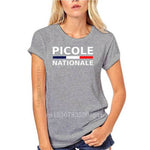 2022 Picole Nationale T Shirt Kawaii Loose Cotton